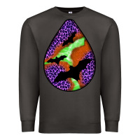 Smoke halloween bat  teardrop Premium Sweatshirt - BundleAndBundleShop