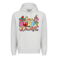 Dove Grey Easter Day One hoppy Teacher Premium Hoodie - OliviaCreatesArt