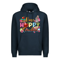 Navy Easter Day One hoppy Teacher Premium Hoodie - OliviaCreatesArt
