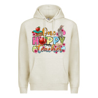 Oatmeal Heather Easter Day One hoppy Teacher Premium Hoodie - OliviaCreatesArt
