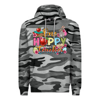 Slate Camo Easter Day One hoppy Teacher Premium Hoodie - OliviaCreatesArt