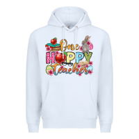 White Easter Day One hoppy Teacher Premium Hoodie - OliviaCreatesArt
