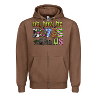 Chestnut Easter Day Oh he loves us Zipper Hoodie - OliviaCreatesArt