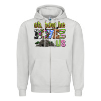 Dove Grey Easter Day Oh he loves us Zipper Hoodie - OliviaCreatesArt