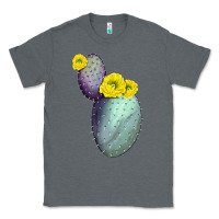 Charcoal Heather Opunthia Santa Rita Cactus Classic Tee - LillyAllenDesigns