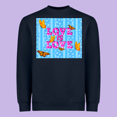 Love Is Love Heavyweight Sweatshirt Designed By Tumblerdesignbyshophia
