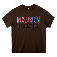Chocolate Brown ınclusion matters Heavy Core Tee - MaliasSmallBusiness