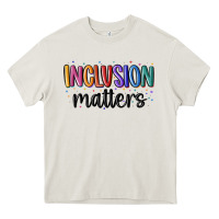 Cream ınclusion matters Heavy Core Tee - MaliasSmallBusiness
