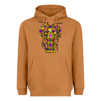 Meerkat mardi gras crawfish Heavyweight Hoodie - FaDigitalArtStudio