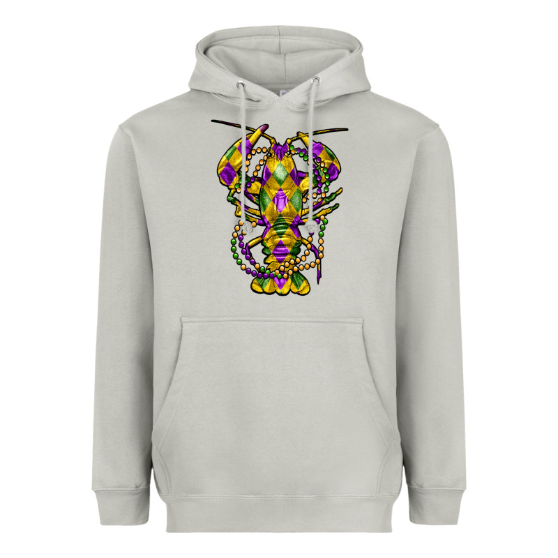 Mardi Gras Crawfish Heavyweight Hoodie by FaDigitalArtStudio | Teevron