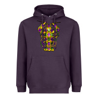 Plum mardi gras crawfish Heavyweight Hoodie - FaDigitalArtStudio