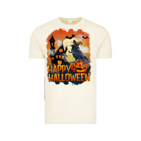 Vintage Arctic Happy Halloween With Crow Vintage Tee - LillyAllenDesigns