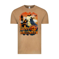 Happy Halloween With Crow Vintage Tee | Teevron