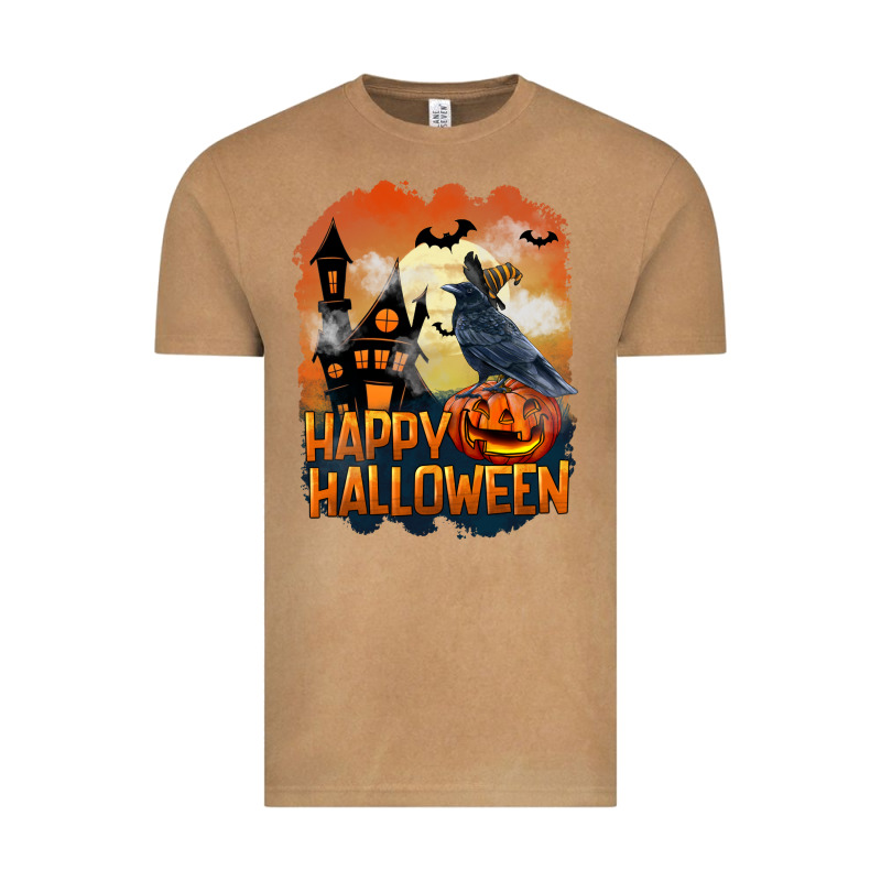 Happy Halloween With Crow Vintage Tee by LillyAllenDesigns | Teevron