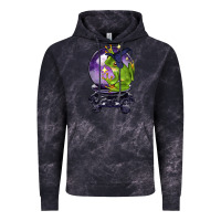 Cloud Black Halloween Frog With Crystal Ball Vintage Hoodie - LillyAllenDesigns