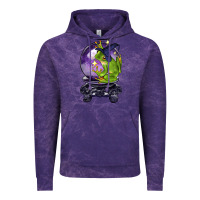 Cloud Purple Halloween Frog With Crystal Ball Vintage Hoodie - LillyAllenDesigns
