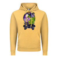 Vintage Mustard Halloween Frog With Crystal Ball Vintage Hoodie - LillyAllenDesigns