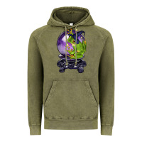 Vintage Olive Halloween Frog With Crystal Ball Vintage Hoodie - LillyAllenDesigns