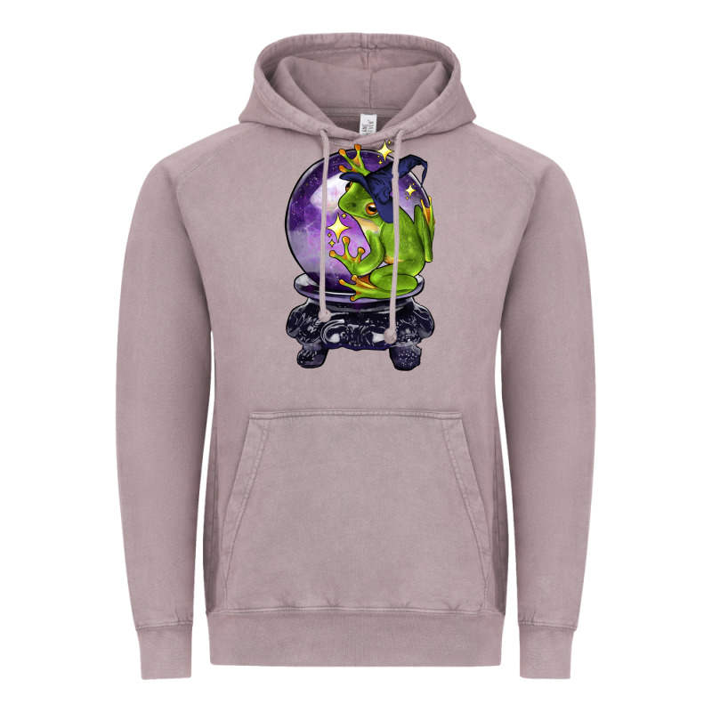 Halloween Frog With Crystal Ball Vintage Hoodie by LillyAllenDesigns | Teevron