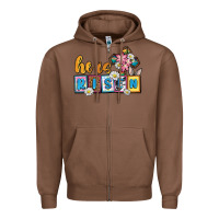 Chestnut Easter Day He is risen Zipper Hoodie - OliviaCreatesArt