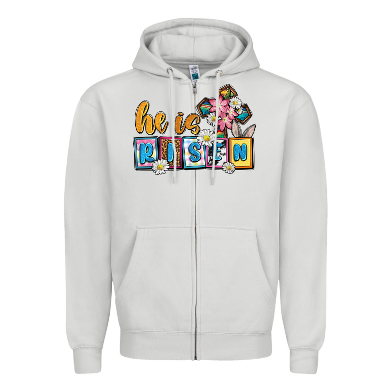 Easter Day He Is Risen Zipper Hoodie by OliviaCreatesArt | Teevron