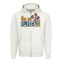Oatmeal Heather Easter Day He is risen Zipper Hoodie - OliviaCreatesArt