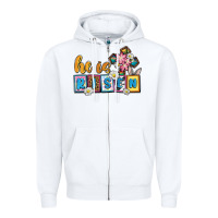 White Easter Day He is risen Zipper Hoodie - OliviaCreatesArt
