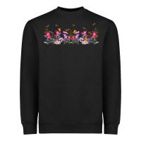 Black wild flowers Heavyweight Sweatshirt - TumblerDesignByShophia
