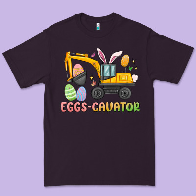 Eggs Cavator Easter Premium Tee Designed By Maliassmallbusiness