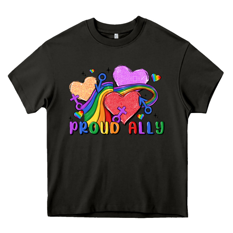 Proud Ally Heavy Core Tee by MaliasSmallBusiness | Teevron