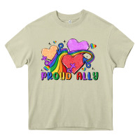 Mossy proud ally Heavy Core Tee - MaliasSmallBusiness
