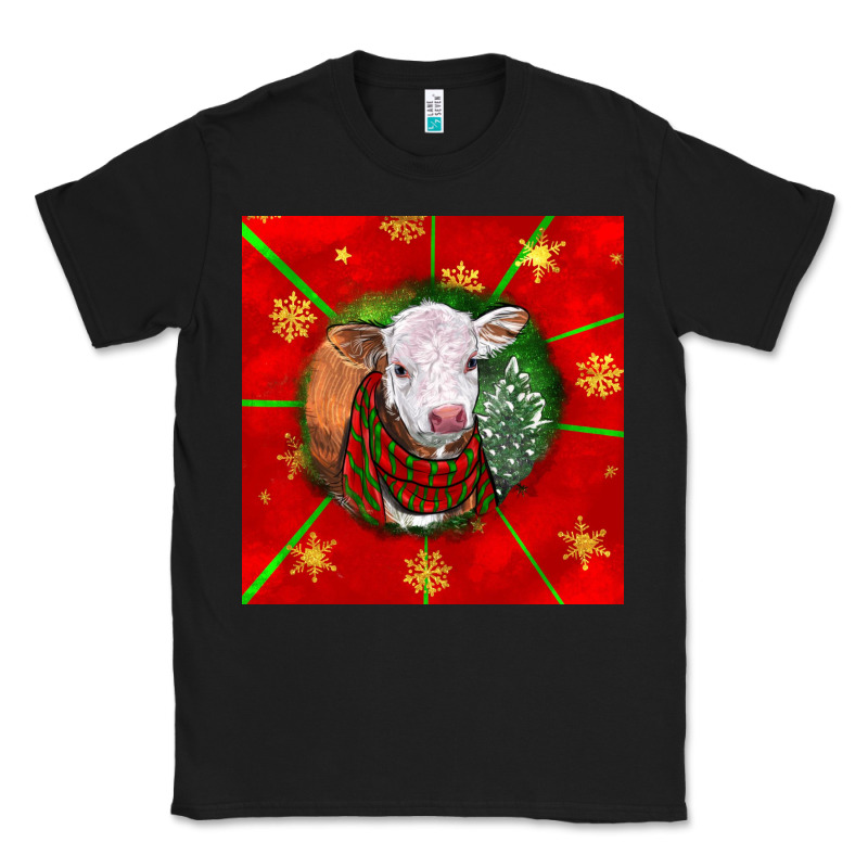 Christmas Hereford Calf Classic Tee by LillyAllenDesigns | Teevron