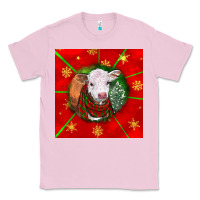Bubblegum Pink christmas hereford calf Classic Tee - LillyAllenDesigns