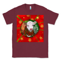 Burgundy christmas hereford calf Classic Tee - LillyAllenDesigns