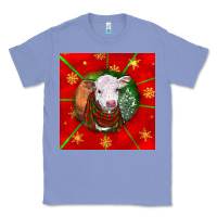 Colony Blue christmas hereford calf Classic Tee - LillyAllenDesigns