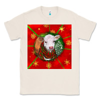 Natural christmas hereford calf Classic Tee - LillyAllenDesigns