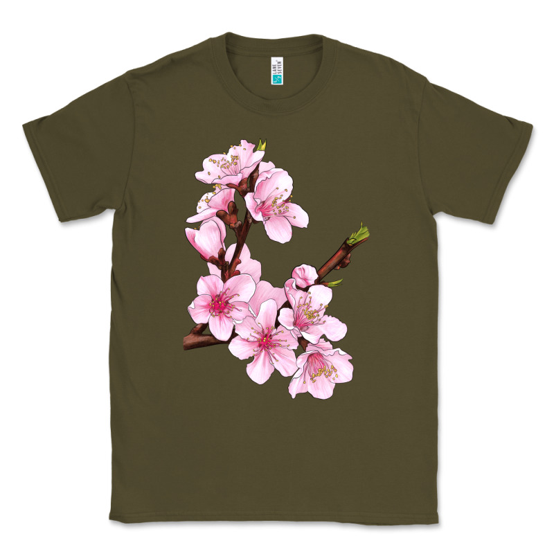 Peach Blossom Illustrations Classic Tee by LillyAllenDesigns | Teevron