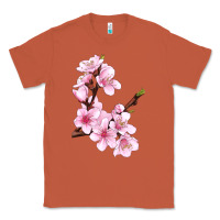 Copper Peach Blossom Illustrations Classic Tee - LillyAllenDesigns