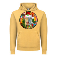 Vintage Mustard Saanen Goat Christmas Vintage Hoodie - LillyAllenDesigns
