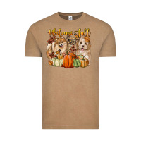 Vintage Coffee welcome fall with dogs Vintage Tee - LillyAllenDesigns