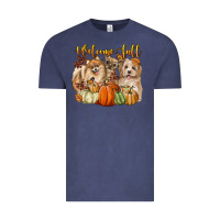 Vintage Denim welcome fall with dogs Vintage Tee - LillyAllenDesigns