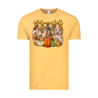 Vintage Mustard welcome fall with dogs Vintage Tee - LillyAllenDesigns