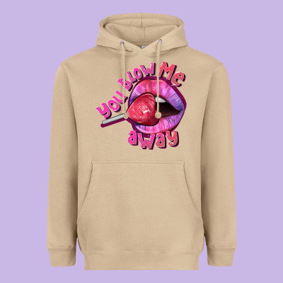 You Blow Me Away Valentines Day Heavyweight Hoodie Designed By Fadigitalartstudio