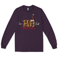 Plum Ho Ho Ho Merry Christmas Long Sleeve Tee - Bettercallsaul