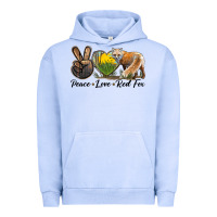 Pigment Grape Ice Peace Love Red Fox Urban Hoodie - LillyAllenDesigns