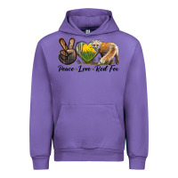 Tulip Peace Love Red Fox Urban Hoodie - LillyAllenDesigns