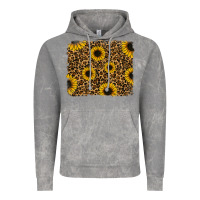 Cloud Rock leopard sunflowers background Vintage Hoodie - RanaPortraitStore