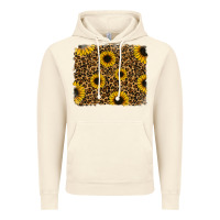 Vintage Artic leopard sunflowers background Vintage Hoodie - RanaPortraitStore