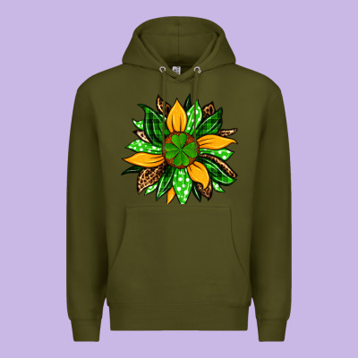 St. Patrick's Sunflower Premium Hoodie Designed By Oliviacreatesart