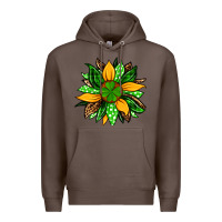 Coffee St. Patrick's sunflower Premium Hoodie - OliviaCreatesArt